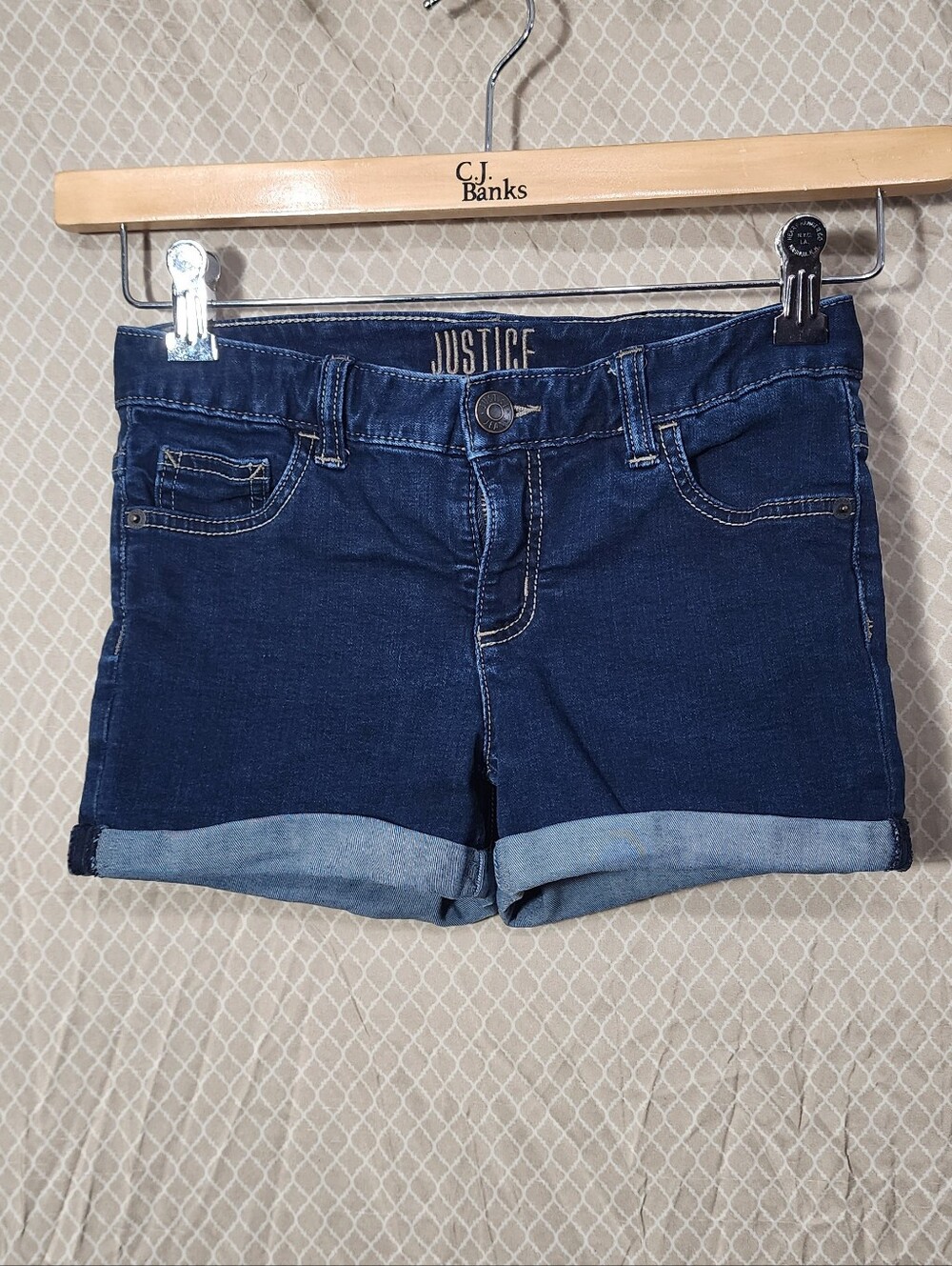 Justice Jean Shorts Girls 12 Used Great Shape